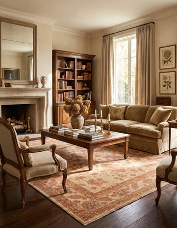 5' 9 x 7' 11 Hand Knotted Ziegler Rug