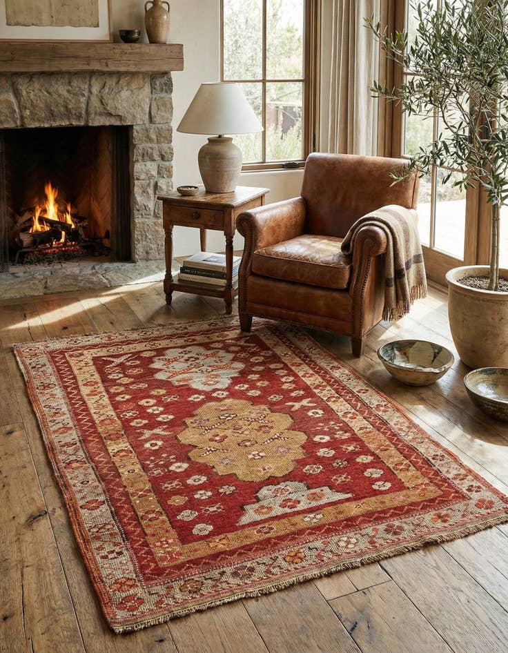 Detail image of 3' 3 x 4' 3 Yuruk Rug