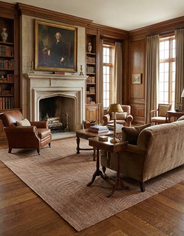 9' x 12' Hand Woven Jill Zarin English Manor Wool Rug