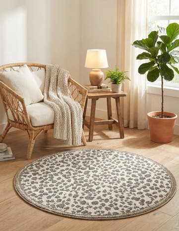 Brown Savannah Round Rug