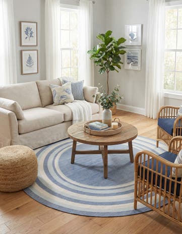 7' x 7' Lotus Round Rug