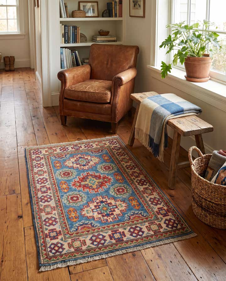 65cm x 95cm Hand Knotted Kazak Rug