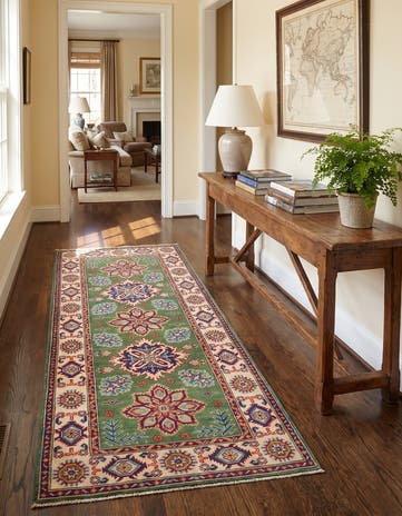 2' 7 x 6' 7 Hand Knotted Kazak Runner Rug
