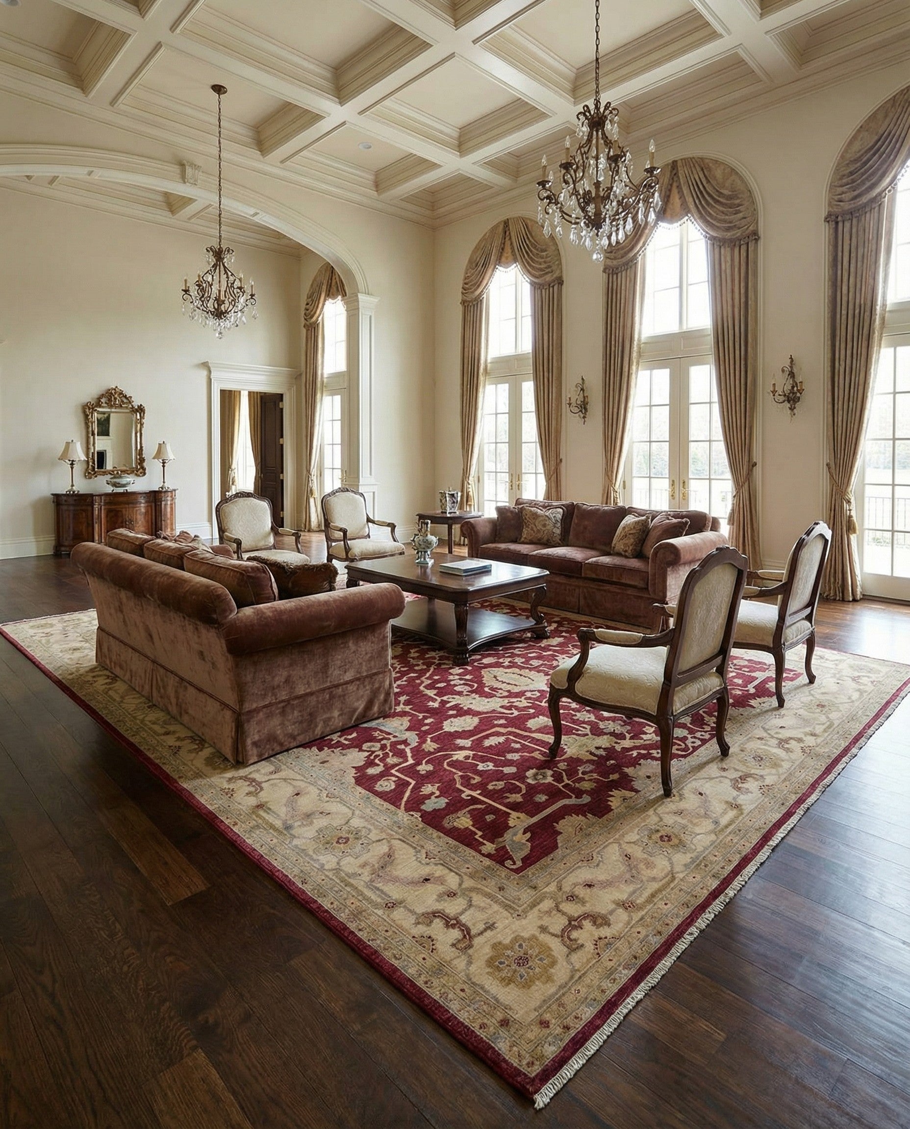 11' 11 x 17' 7 Hand Knotted Ziegler Wool Rug