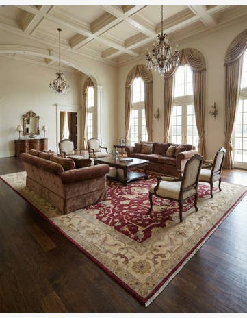 11' 11 x 17' 7 Hand Knotted Ziegler Wool Rug