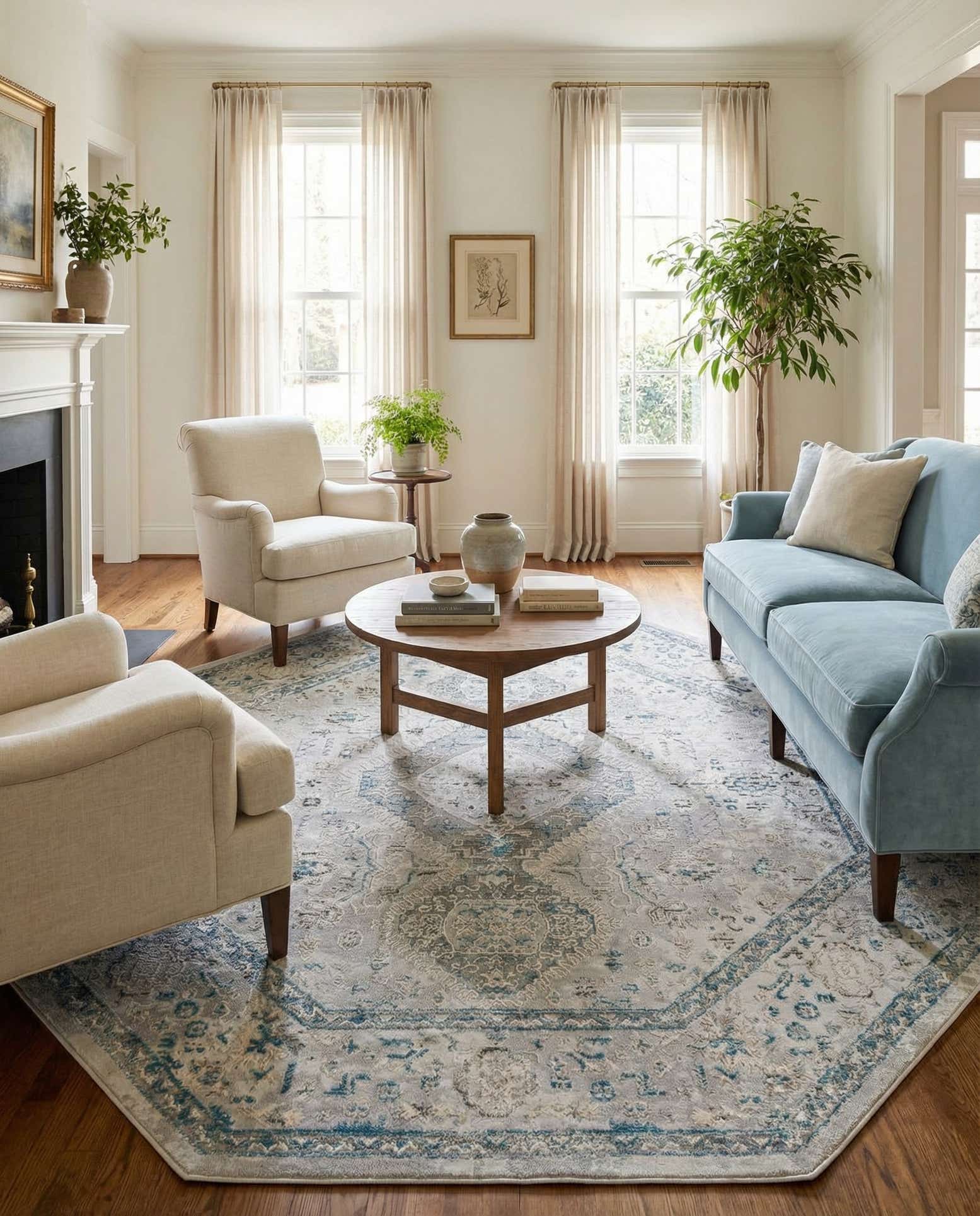 7' 10 x 7' 10 Finsbury Octagon Rug