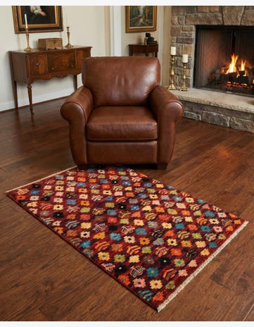 3' 4 x 5' 1 Hand Knotted Balouch Wool Rug