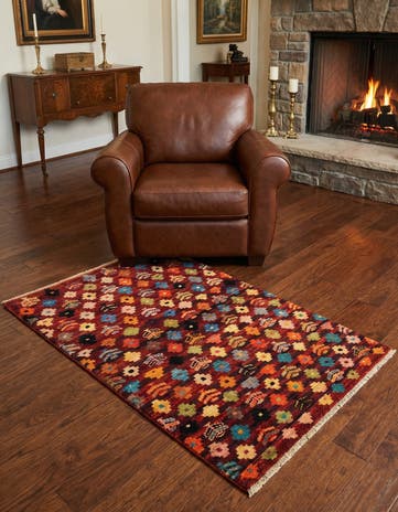 3' 4 x 5' 1 Hand Knotted Balouch Wool Rug