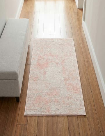 Carnation Pink Aurora Runner Rug
