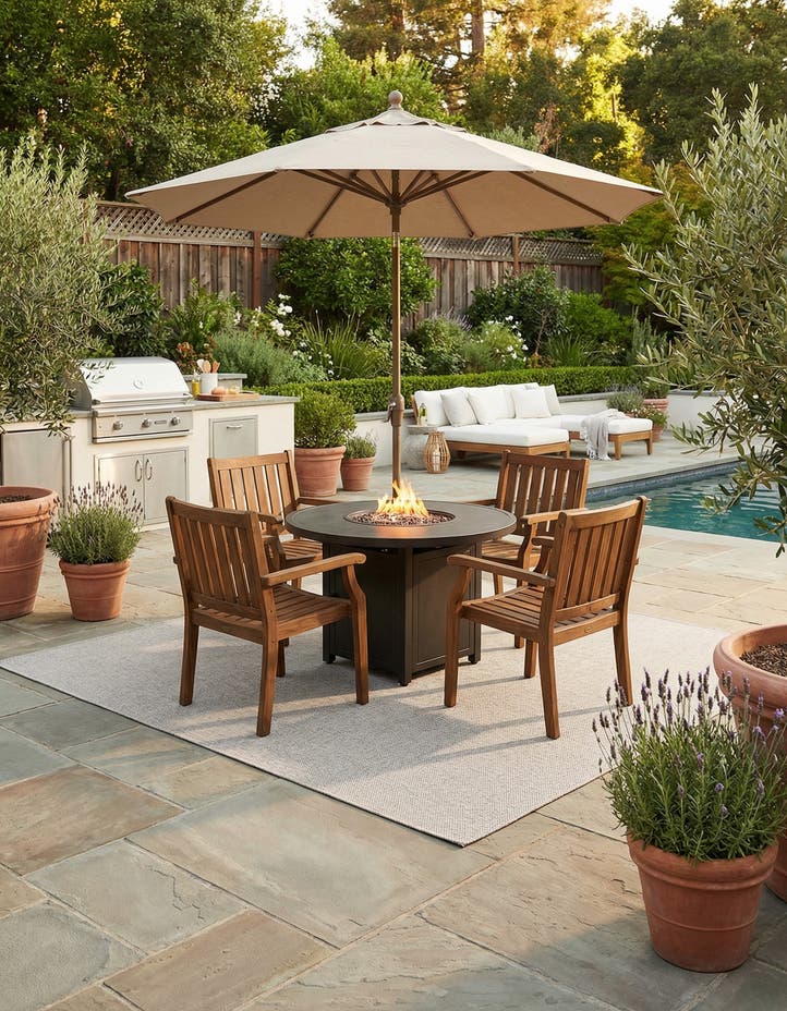 10' x 10' Easy-Clean Solid Indoor / Outdoor ...