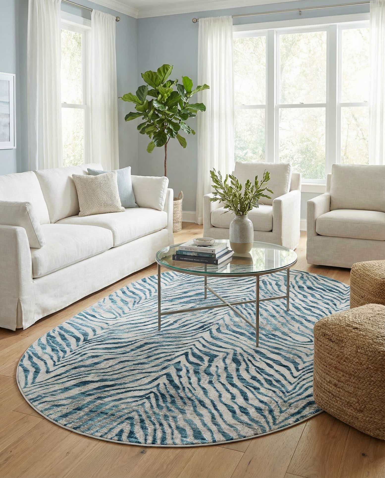 5' 3 x 8' Finsbury Oval Rug