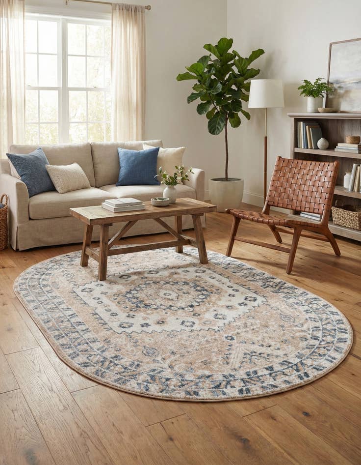 Detail image of 5' x 8' Oxford Oval Rug