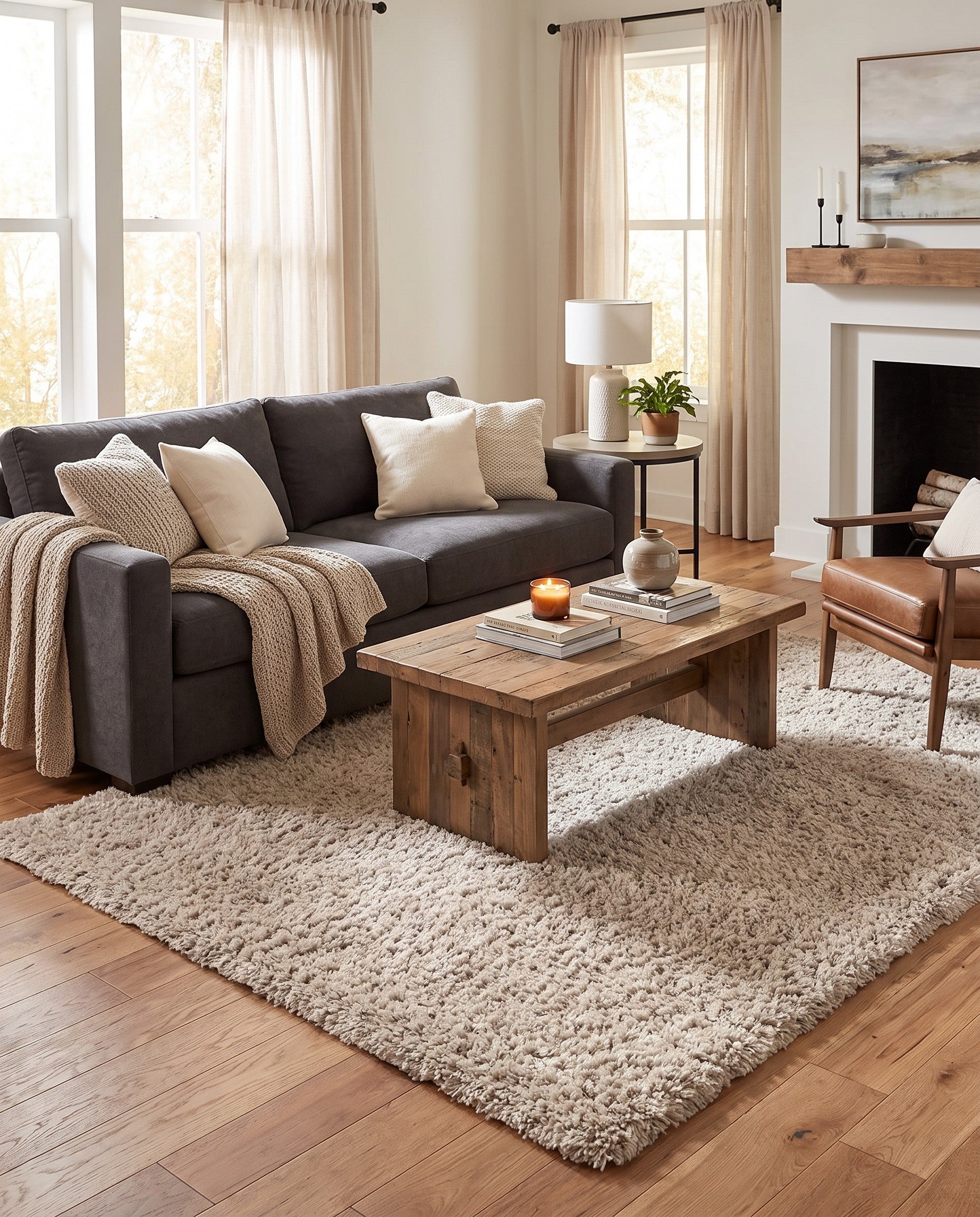 5' x 7' Infinity Shag Rug
