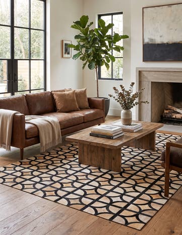 5' x 7' 10 Cowhide Rug
