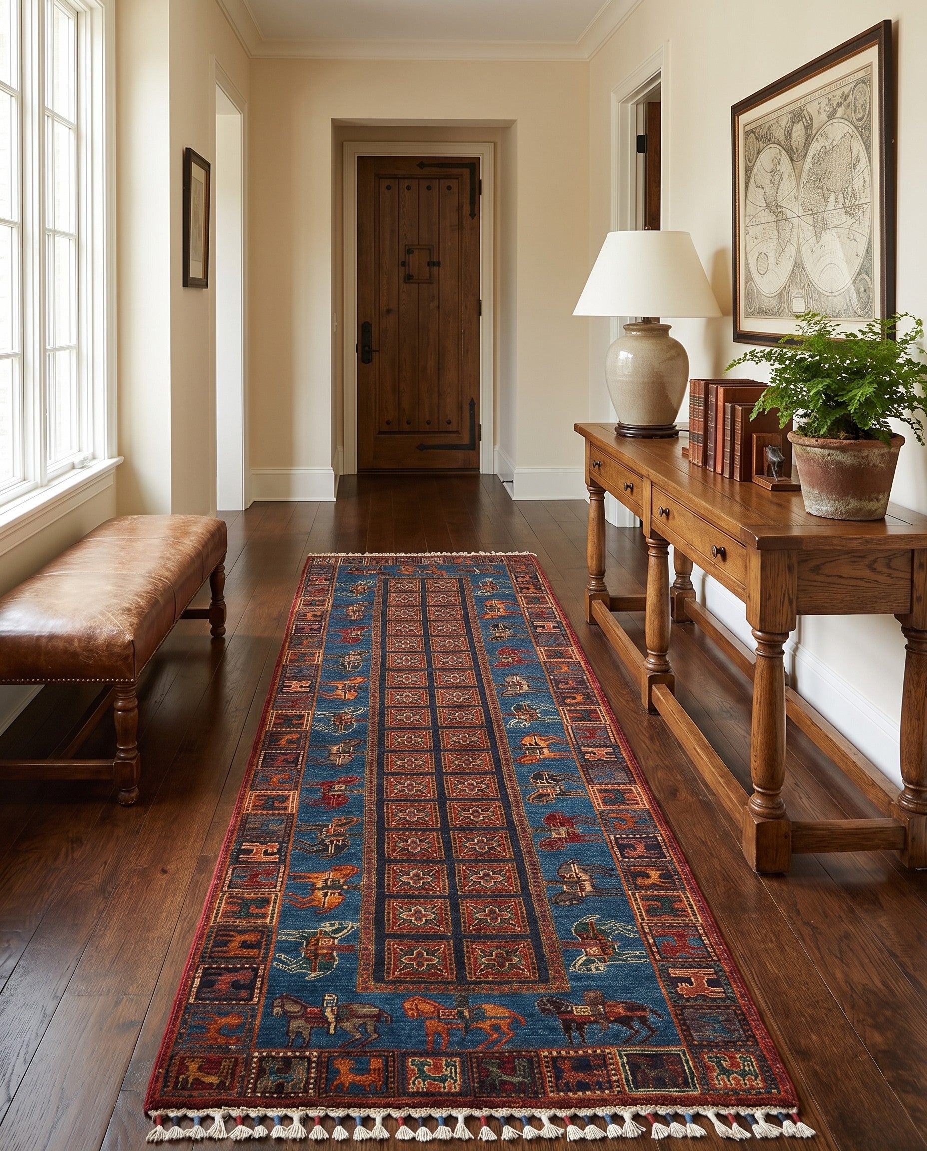 2' 11 x 8' 10 Hand Knotted Kazak Runner Rug
