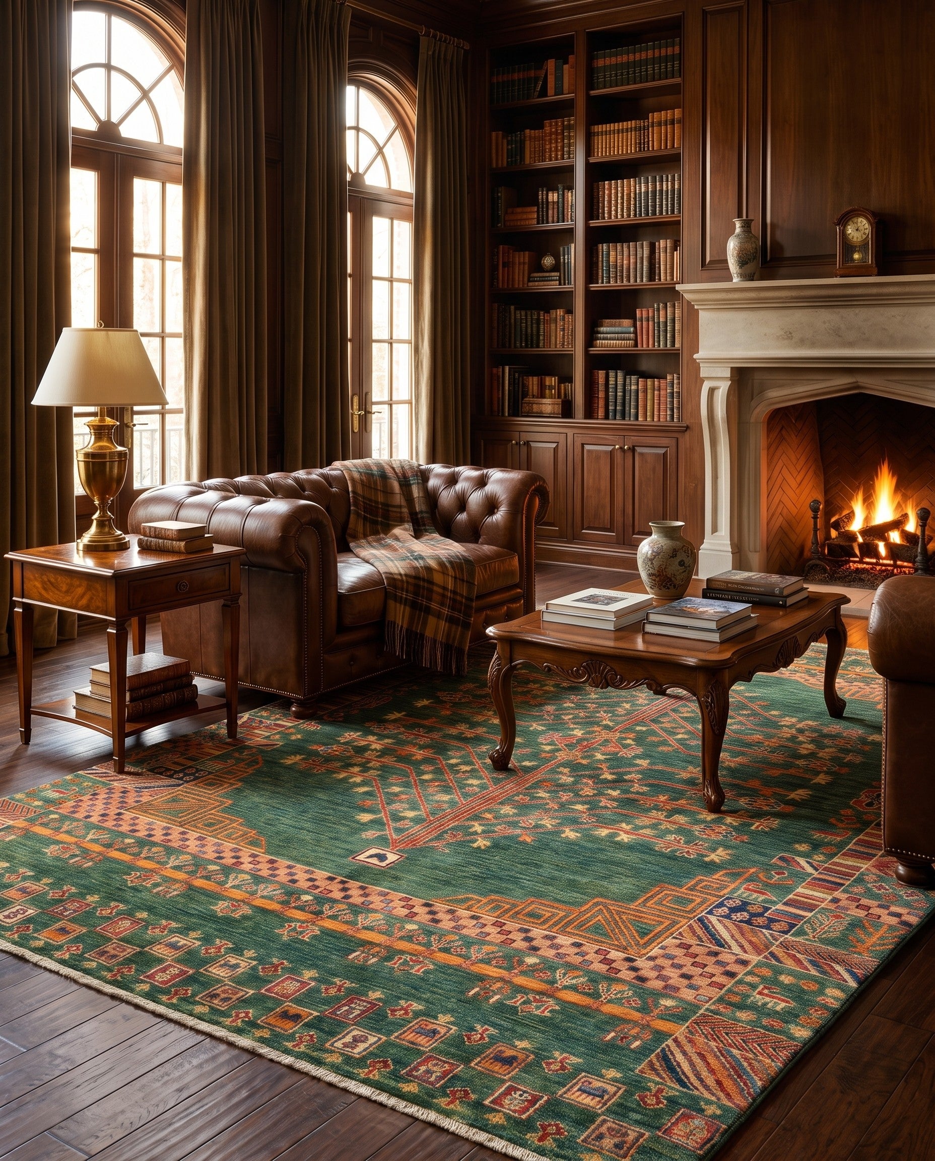 5' 9 x 7' 11 Hand Knotted Ariana Ziegler Rug