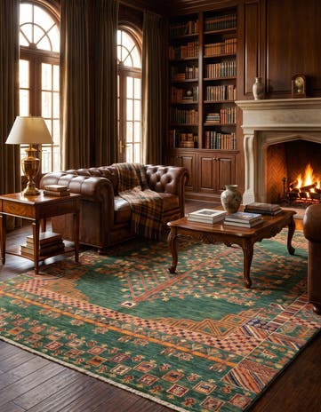 5' 9 x 7' 11 Hand Knotted Ariana Ziegler Rug