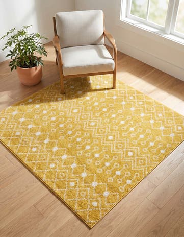 5' 3 x 5' 3 Moroccan Trellis Square Rug