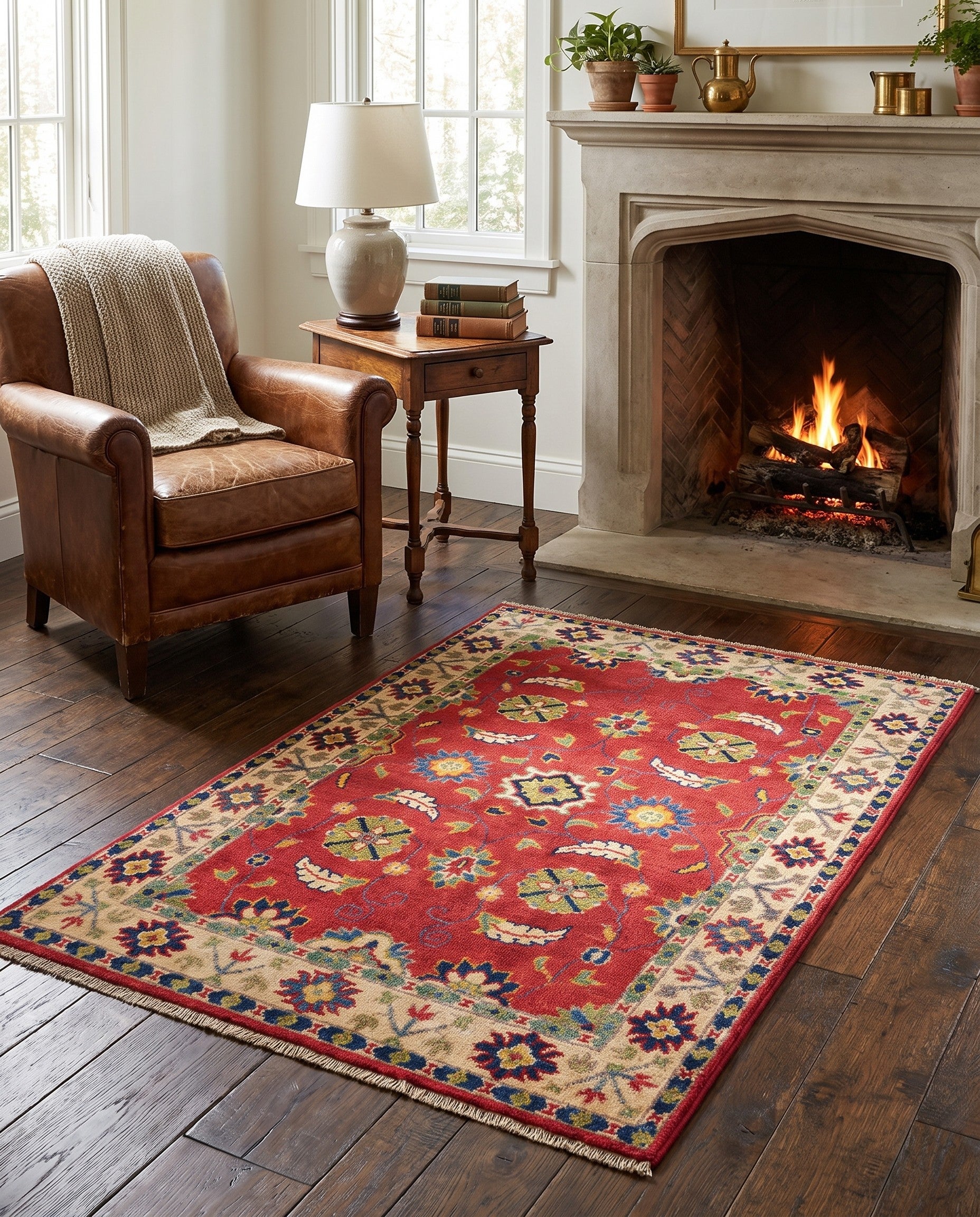 2' 9 x 3' 11 Hand Knotted Kazak Rug