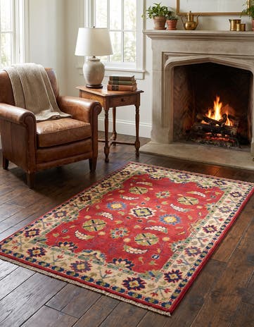 2' 9 x 3' 11 Hand Knotted Kazak Rug