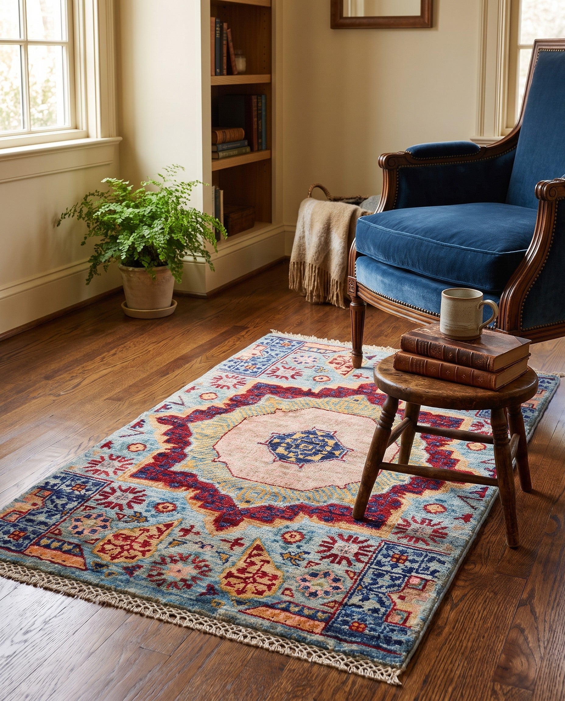 2' x 3' 1 Hand Knotted Mamluk Ziegler Rug