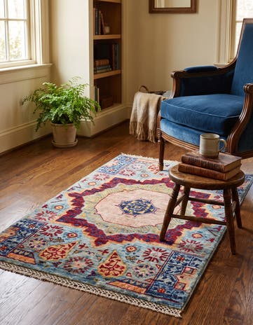 2' x 3' 1 Hand Knotted Mamluk Ziegler Rug