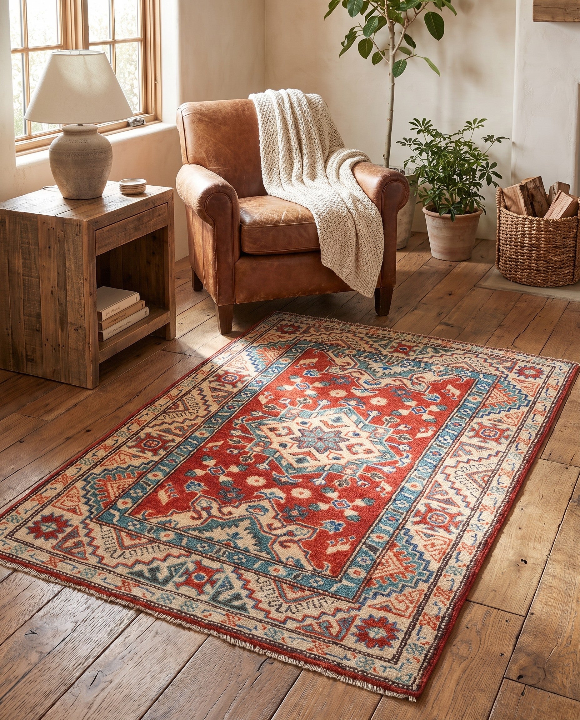 2' 9 x 4' 1 Hand Knotted Kazak Rug