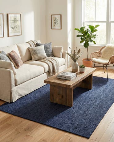  5' 1 x 8'  Hand Braided Jute Rug