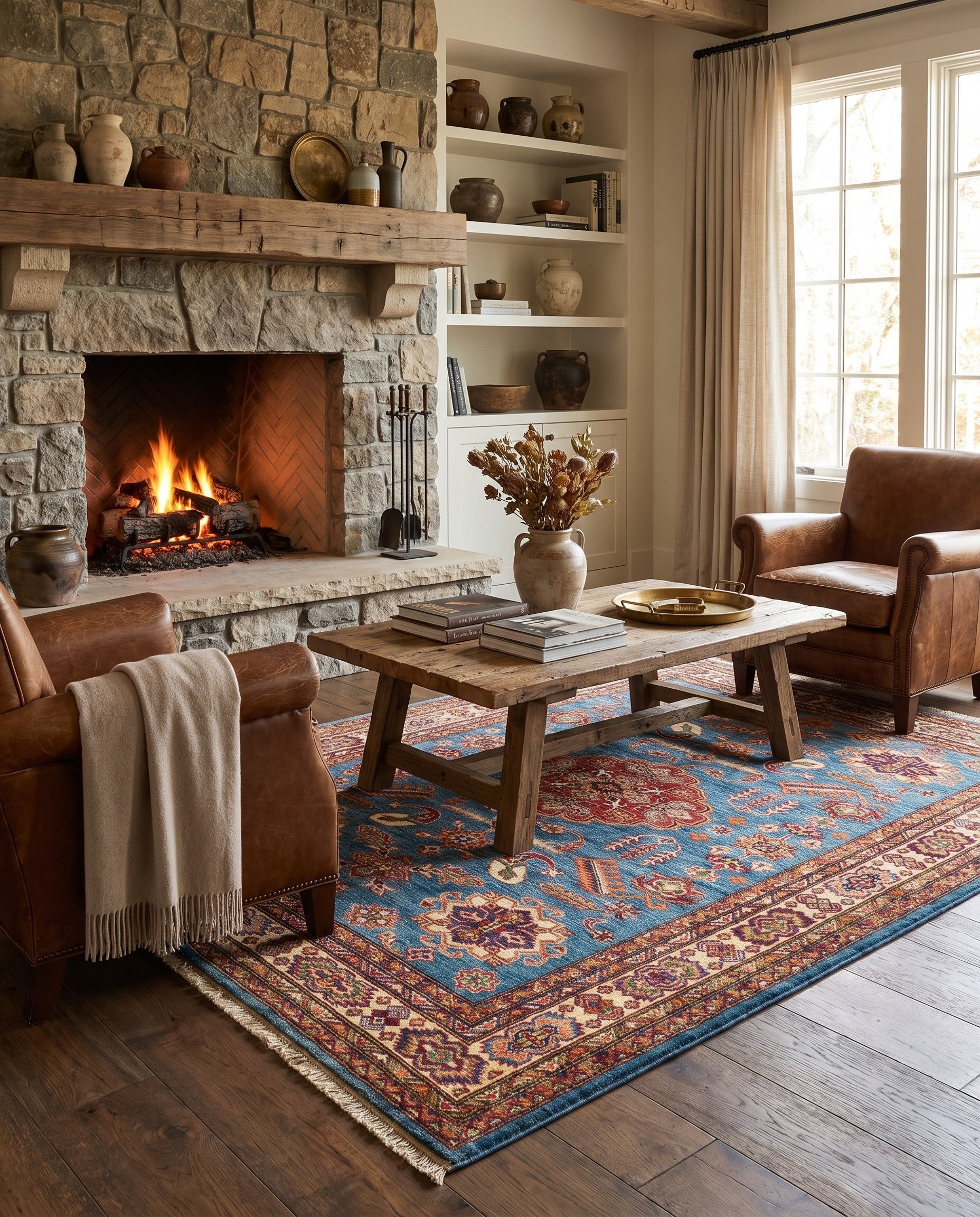 5' 2 x 7' 2 Hand Knotted Kazak Rug