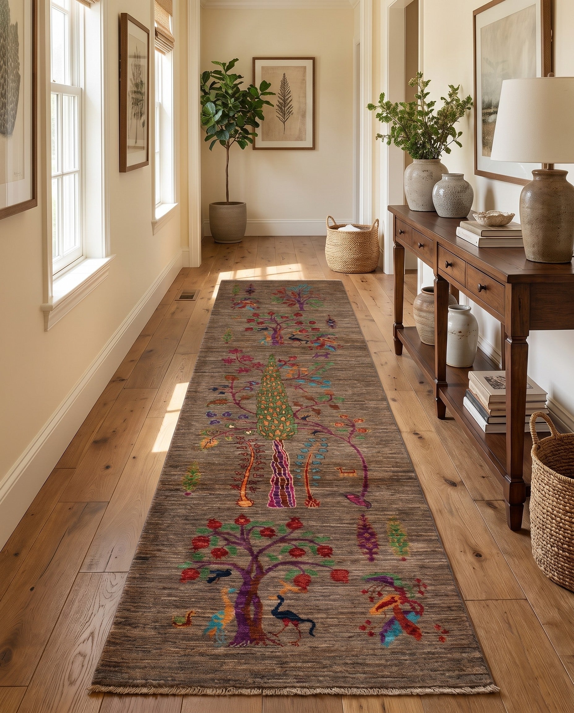 2' 10 x 10' 4 Hand Knotted Ariana Ziegler Runner Rug