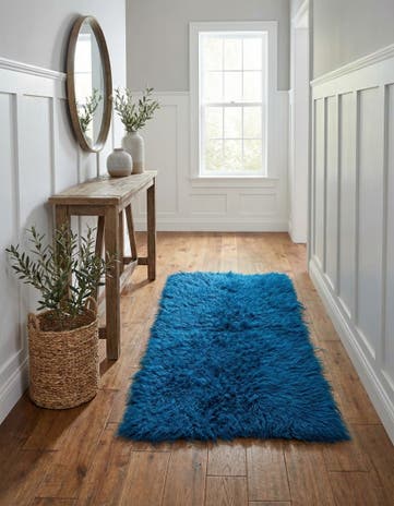 2' 3 x 4' 6 Hand Knotted Moroccan Wool Runner Rug