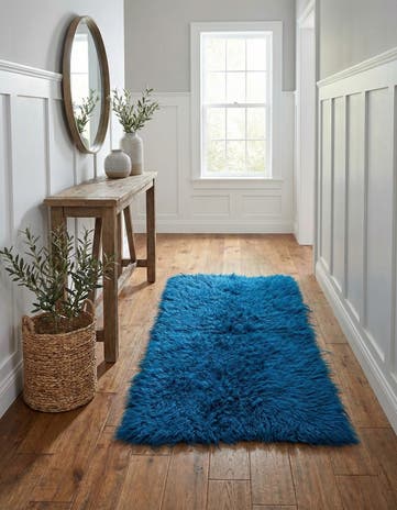 2' 3 x 4' 6 Hand Knotted Moroccan Wool Runner Rug