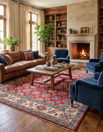 8' 3 x 10' 1 Hand Knotted Kazak Rug
