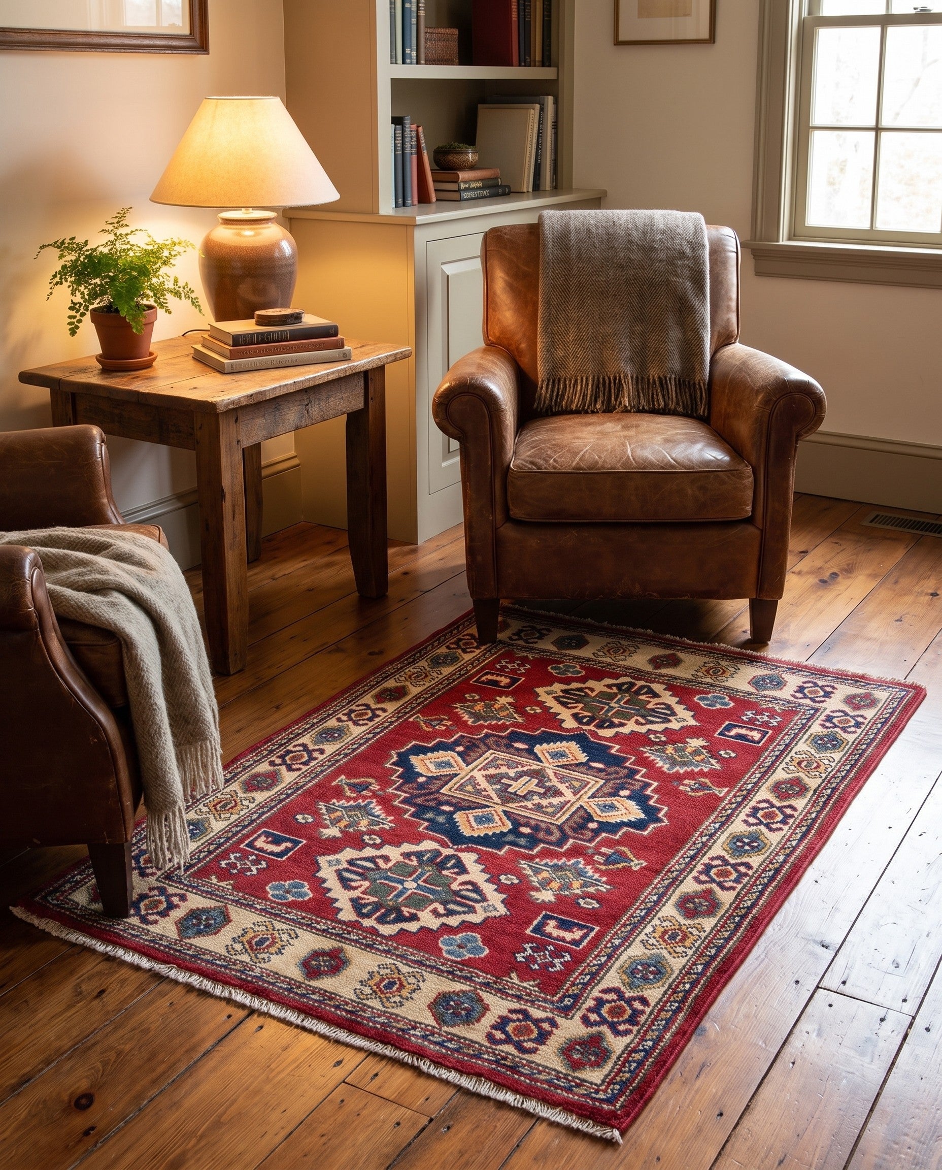 2' 8 x 3' 7 Hand Knotted Kazak Rug