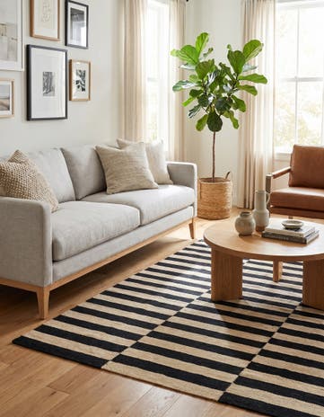 4' 1 x 6' Hand Woven Kilim Modern Wool Rug