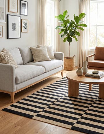 4' 1 x 6' Hand Woven Kilim Modern Wool Rug