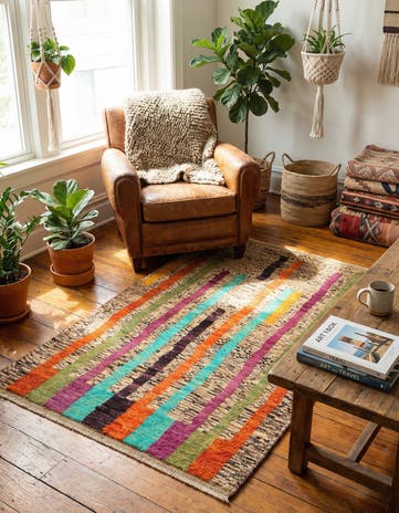 2' 9 x 4' 3 Balouch Wool Rug