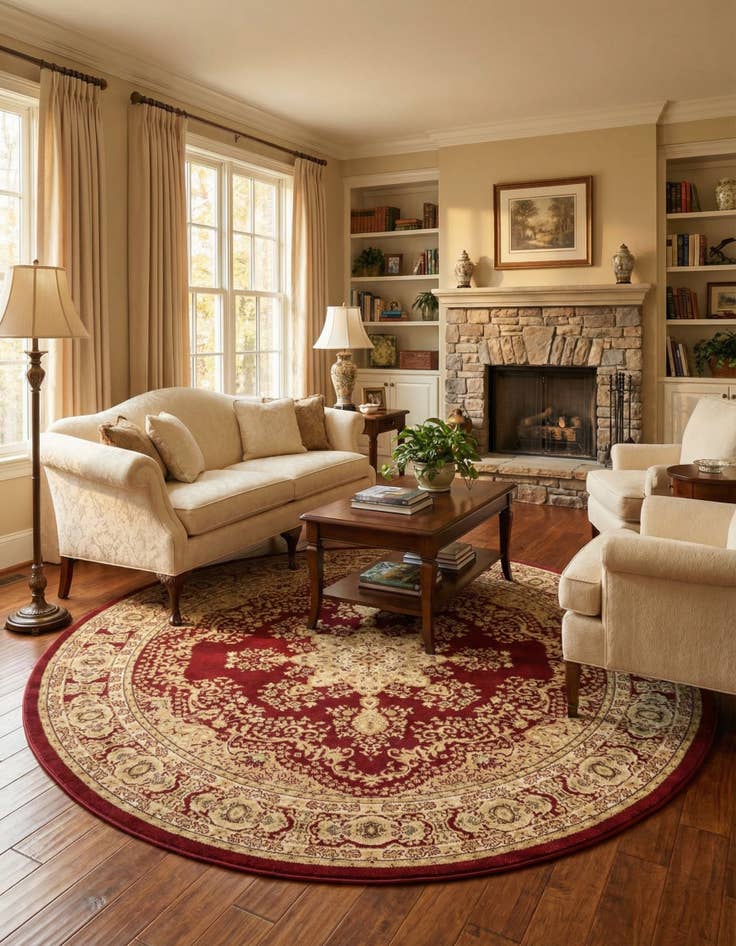 Detail image of 7' 10 x 7' 10 Chateau Round Rug