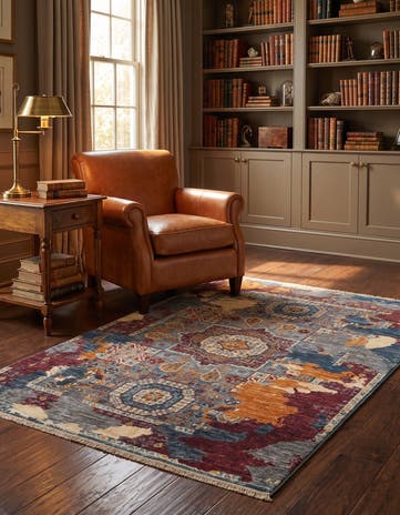 3' 3 x 4' 11 Hand Knotted Mamluk Ziegler Rug