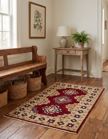 2' x 2' 11 Hand Knotted Kazak Rug