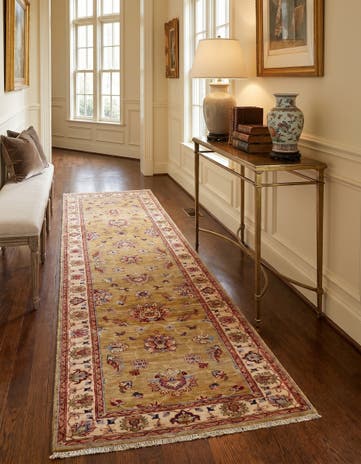 2' 7 x 10' 3 Hand Knotted Ariana Ziegler Runner Rug