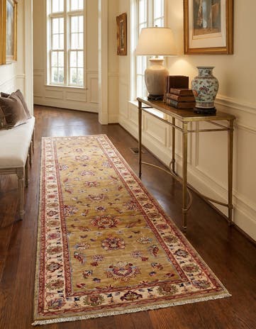 2' 7 x 10' 3 Hand Knotted Ariana Ziegler Runner Rug