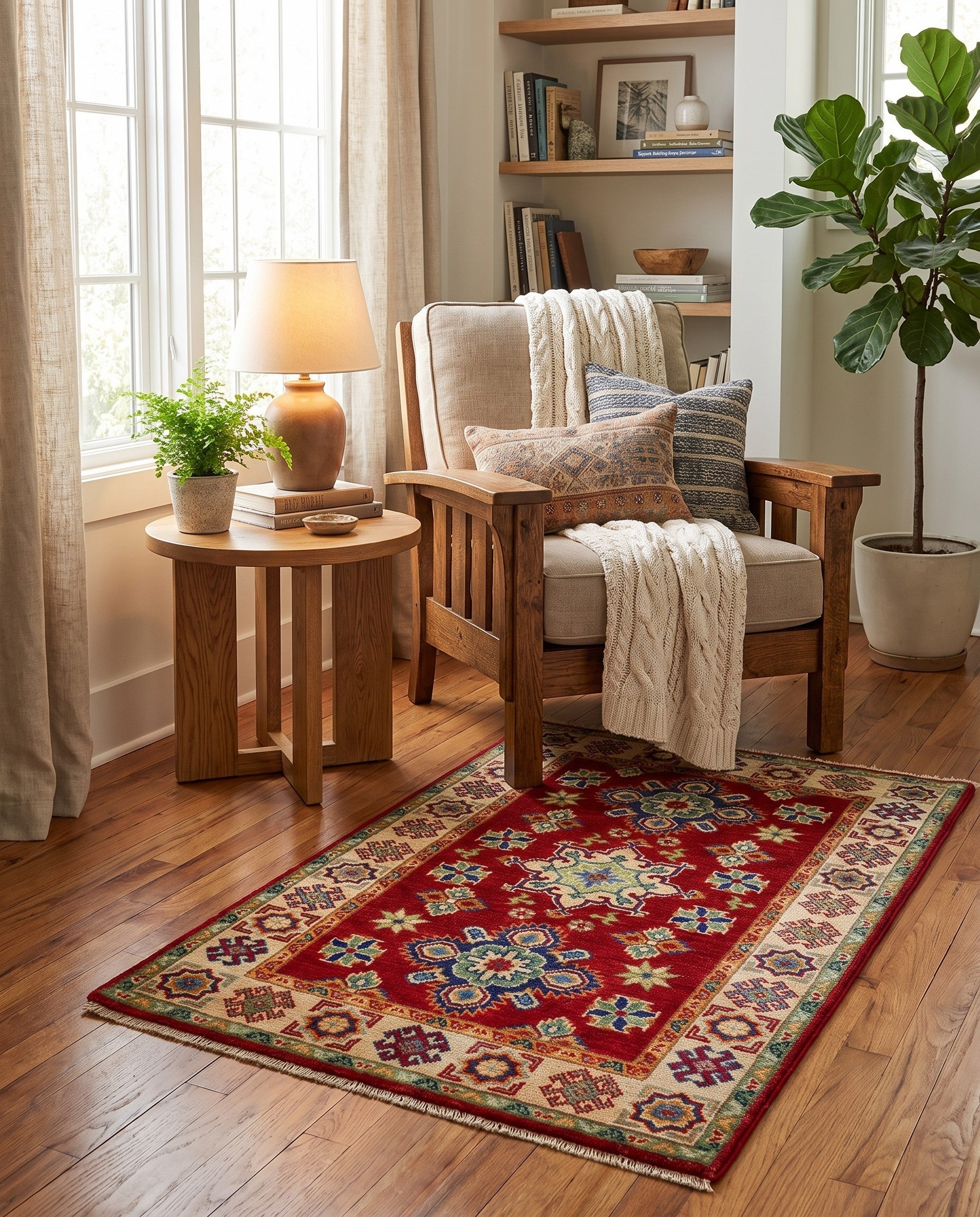 2' 8 x 4' 2 Hand Knotted Kazak Rug