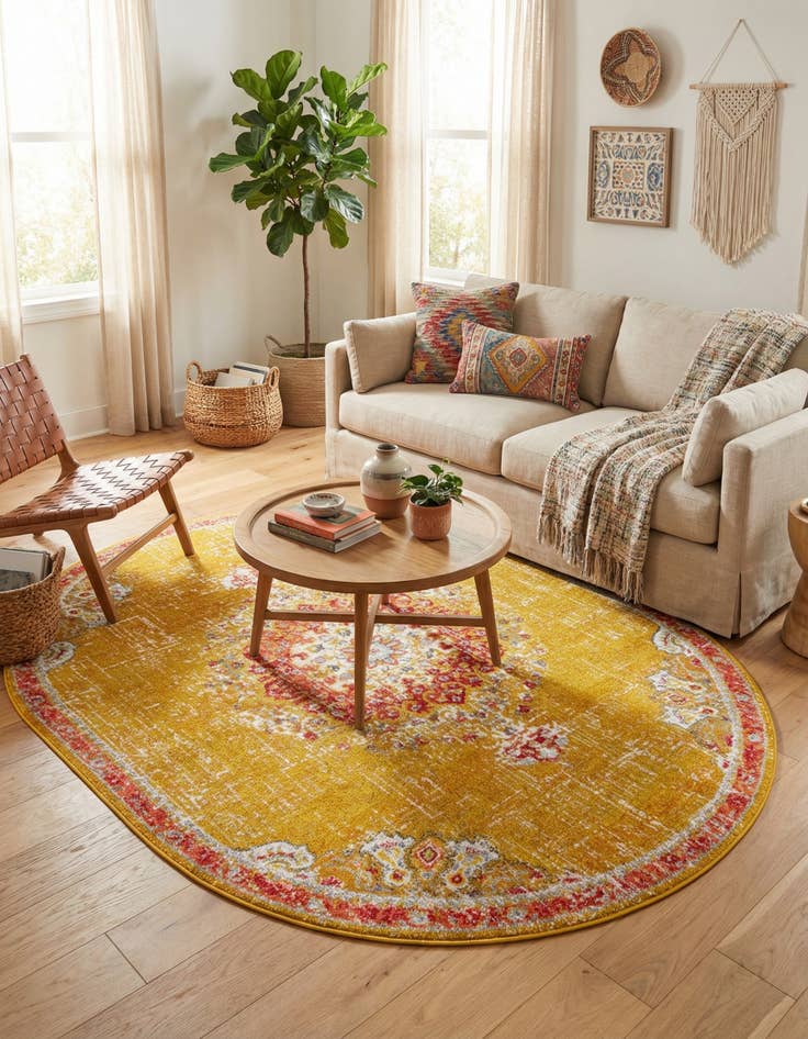 Detail image of 7' 10 x 10' Carrington Oval Rug