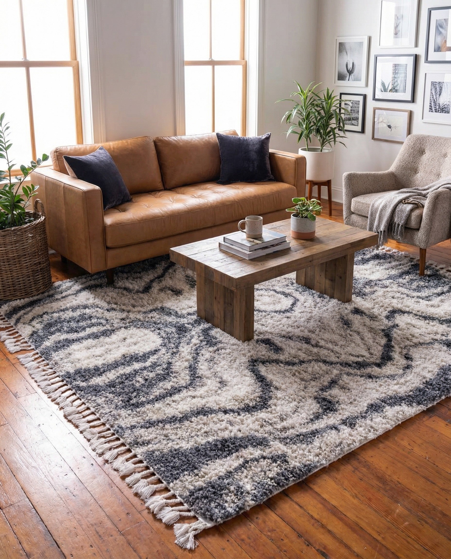 8' x 8' Athena Shag Square Rug