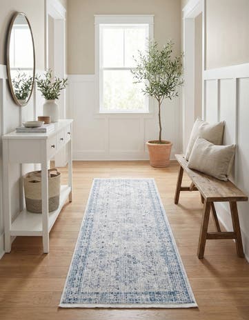 Gray Noble Runner Rug