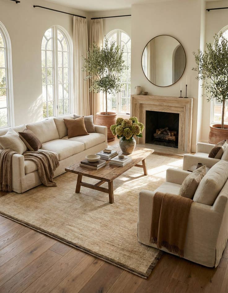 Detail image of 8' 11 x 12' Hand Knotted Oushak Wool Rug