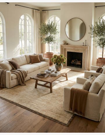 8' 11 x 12' Hand Knotted Oushak Wool Rug