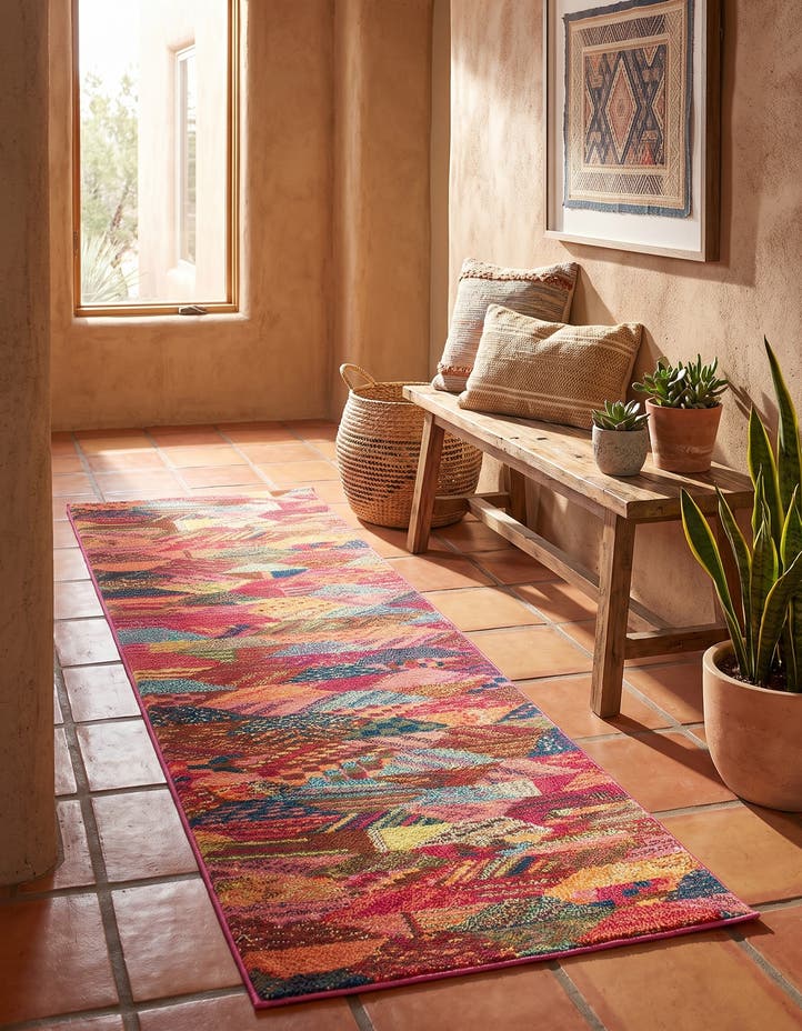 2' 2 x 6' 9 Washable Mesa Runner Rug