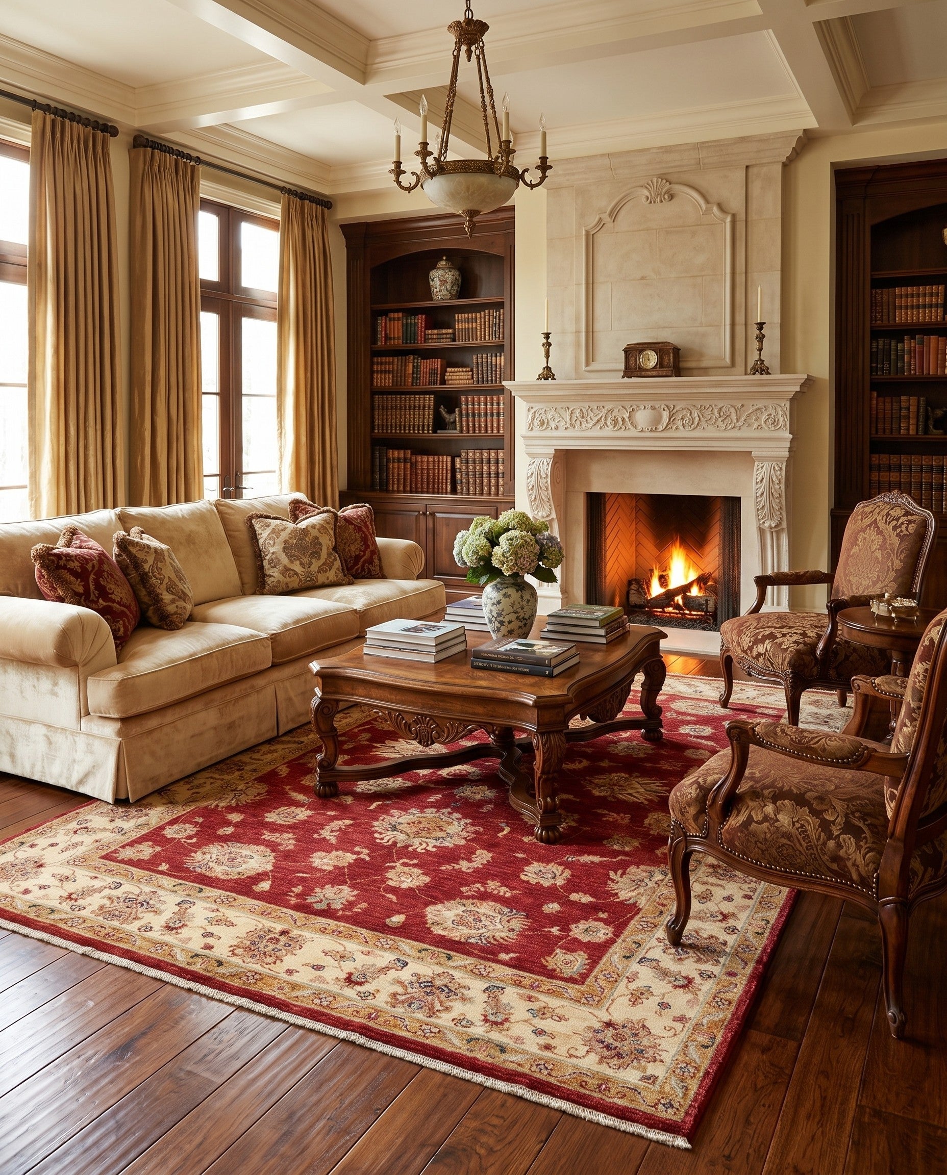 175cm x 250cm Hand Knotted Ziegler Rug